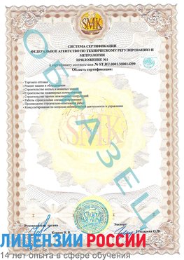 Образец сертификата соответствия (приложение) Орел Сертификат ISO 14001